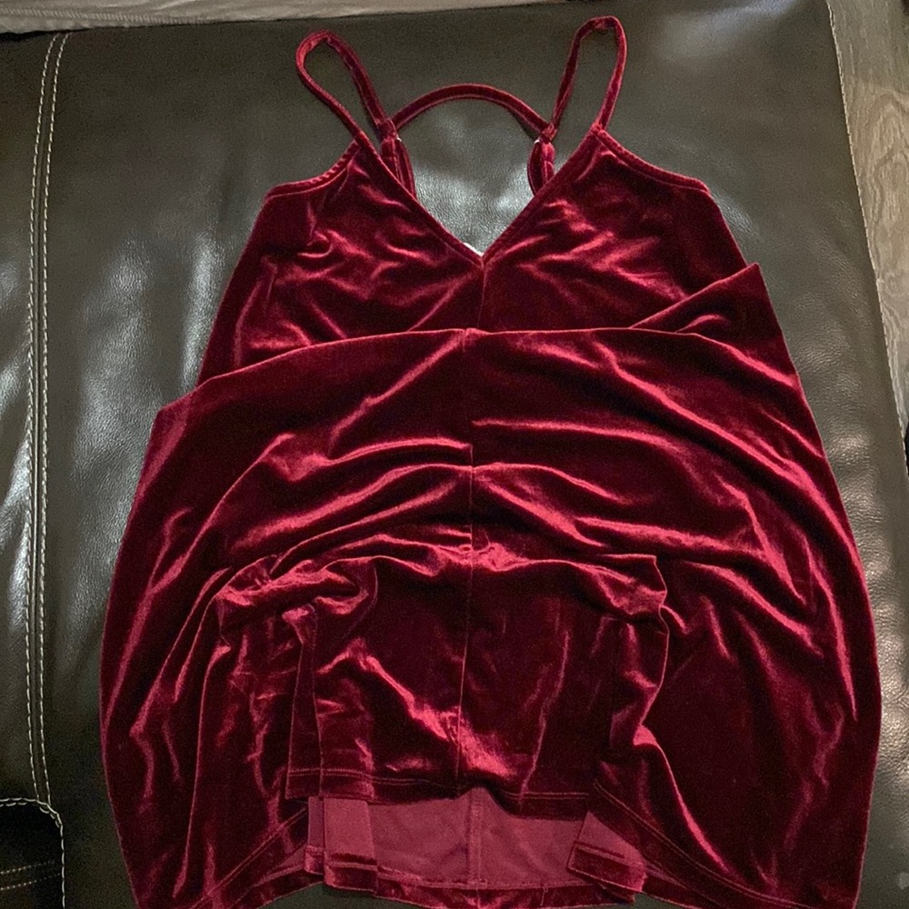 Velvet Like Mini Dress